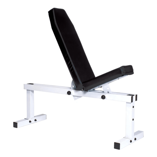 York Pro Series Bench 305 FI White- w/ Adjustable Back and Seat