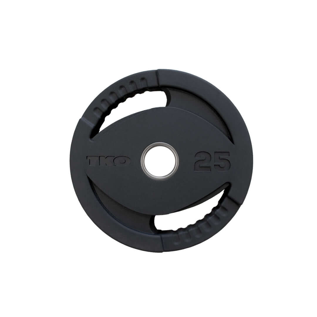 TKO 255lb Olympic Grip Rubber Plate Set