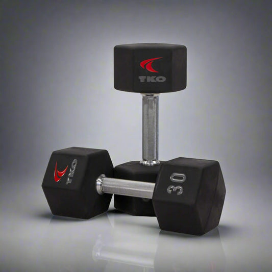 TKO Tri Grip Urethane Hex Dumbbell Sets