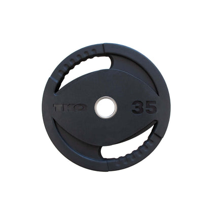 TKO 255lb Olympic Grip Rubber Plate Set