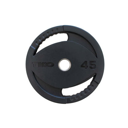 TKO 255lb Olympic Grip Rubber Plate Set