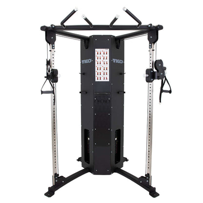 TKO 8060FT Functional Trainer front view, showcasing its compact and versatile design for full-body workouts.
