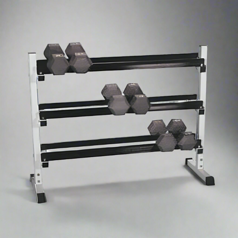 Apollo Athletics 3 Tier Dumbbell Rack (5-40lbs)