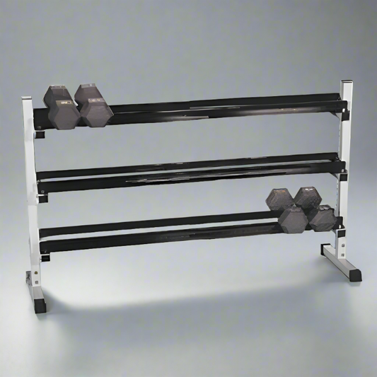 Apollo Athletics Mid-Size 3 Tier Dumbbell Rack (5-70lbs)