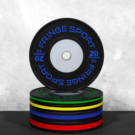 Fringe Sport Black Training Competition Plates - Kilos - front view