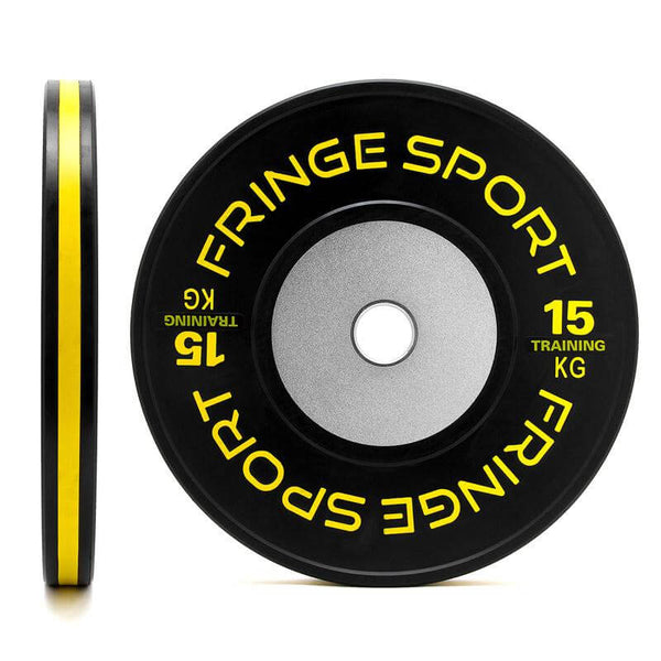 Fringe Sport Black Training Competition Plates - Kilos - front view