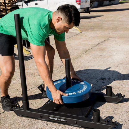 Fringe Sport Commercial Chariot Sled - side view with model