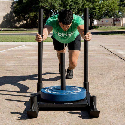 Fringe Sport Commercial Chariot Sled - front view with model