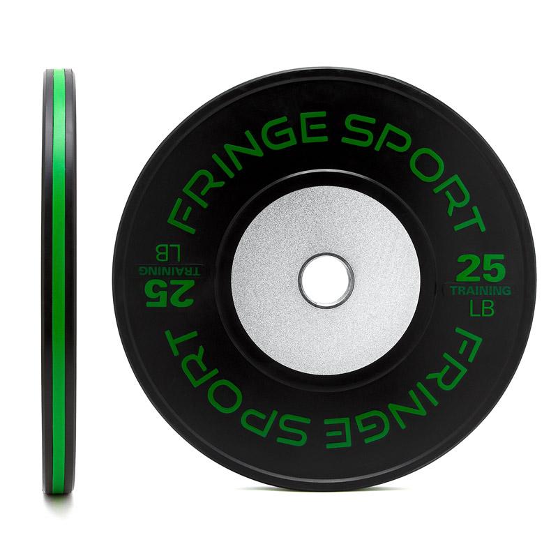 Fringe Sport Black Training Competition Plates - Pounds - front and side view