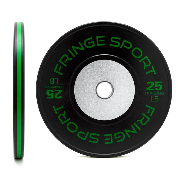 Fringe Sport Black Training Competition Plates - Pounds - front view