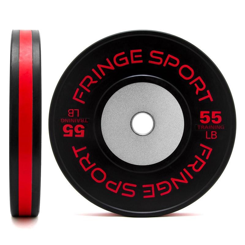 Fringe Sport Black Training Competition Plates - Pounds - front and side view