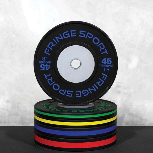 Fringe Sport Black Training Competition Plates - Pounds - front view