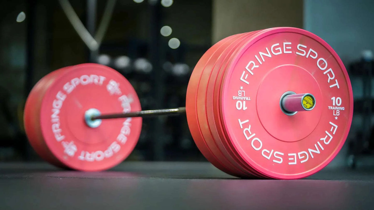 Fringe Sport Flamingo Pink Bumper Plates (Pairs)