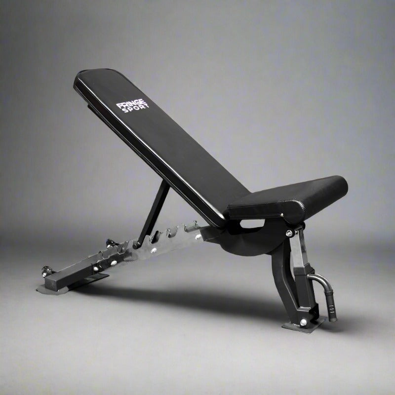 Fringe Sport Adjustable Incline and Decline Bench - side view