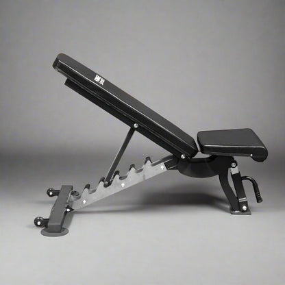 Fringe Sport Adjustable Incline and Decline Bench - side view incline