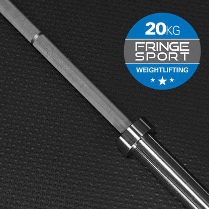 Fringe Sport 20kg Men's Olympic Weightlifting Barbell - side view