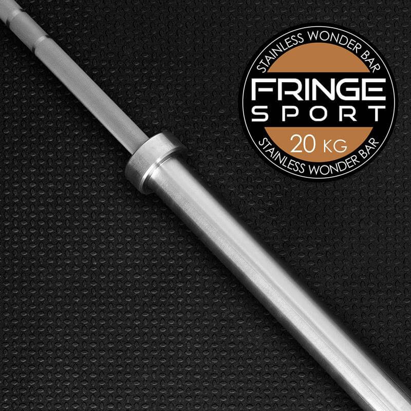 Fringe Sport 20kg Stainless Steel Wonder Bar - side view