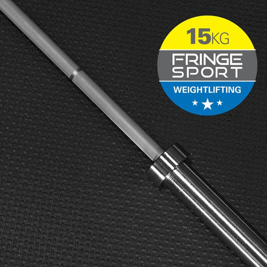 Fringe Sport 15kg Women's Olympic Weightlifting Barbell - side view