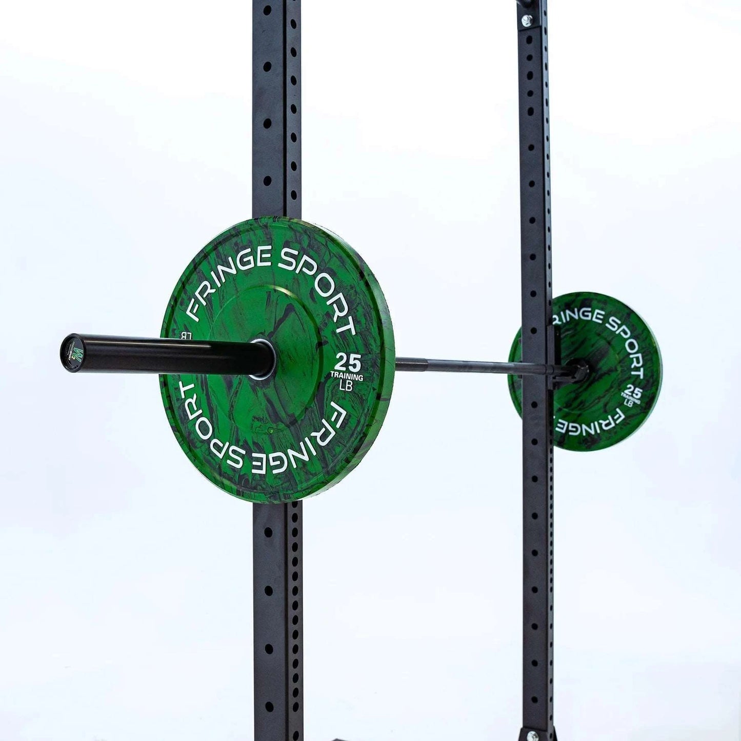 Fringe Sport 20 kg Mens Wonder Bar Olympic Barbell - side view with weights