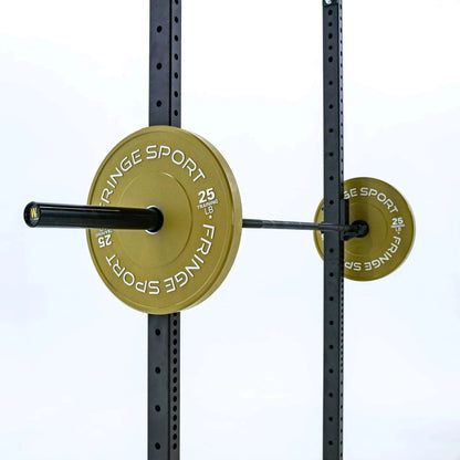 Fringe Sport 20 kg Mens Wonder Bar Olympic Barbell - side view with weights