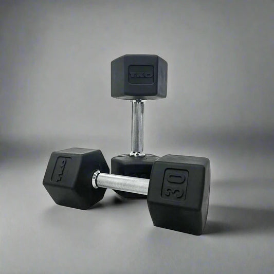 TKO Rubber Hex Dumbbell Sets